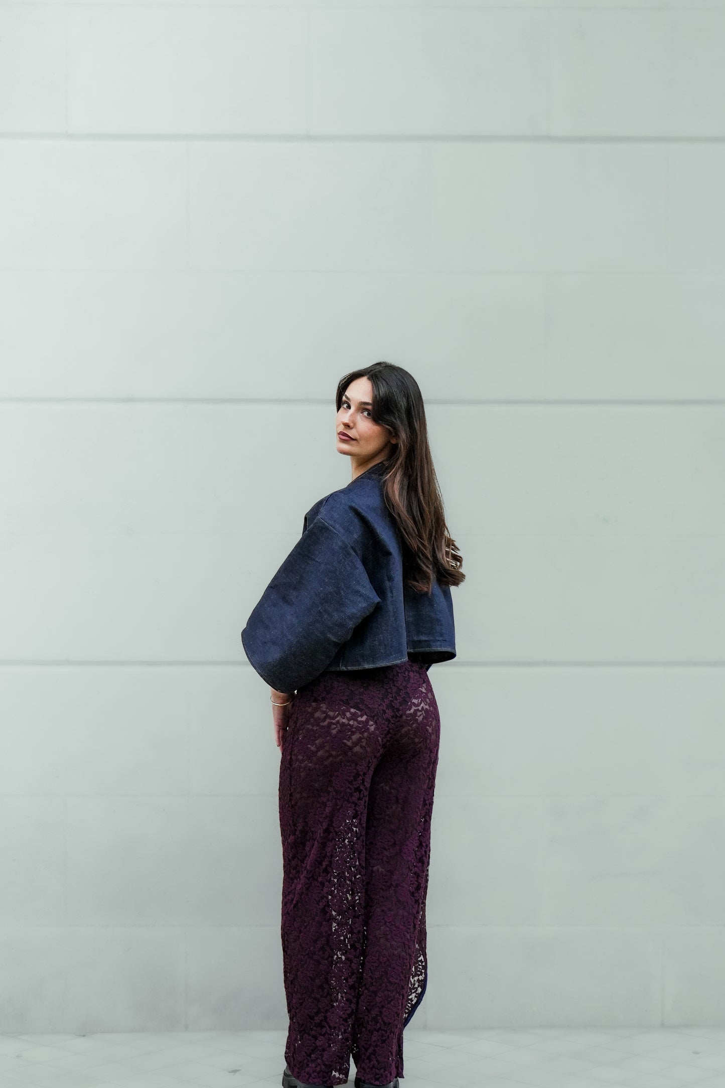 Pantalon en dentelle