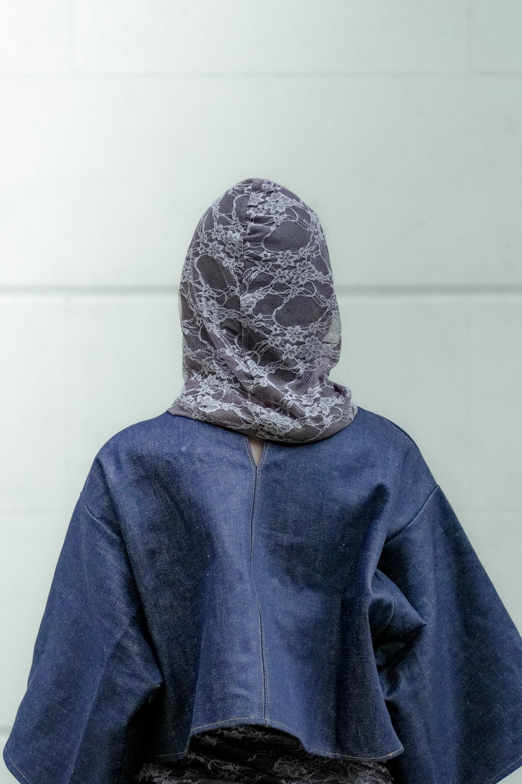 Cagoule en dentelle