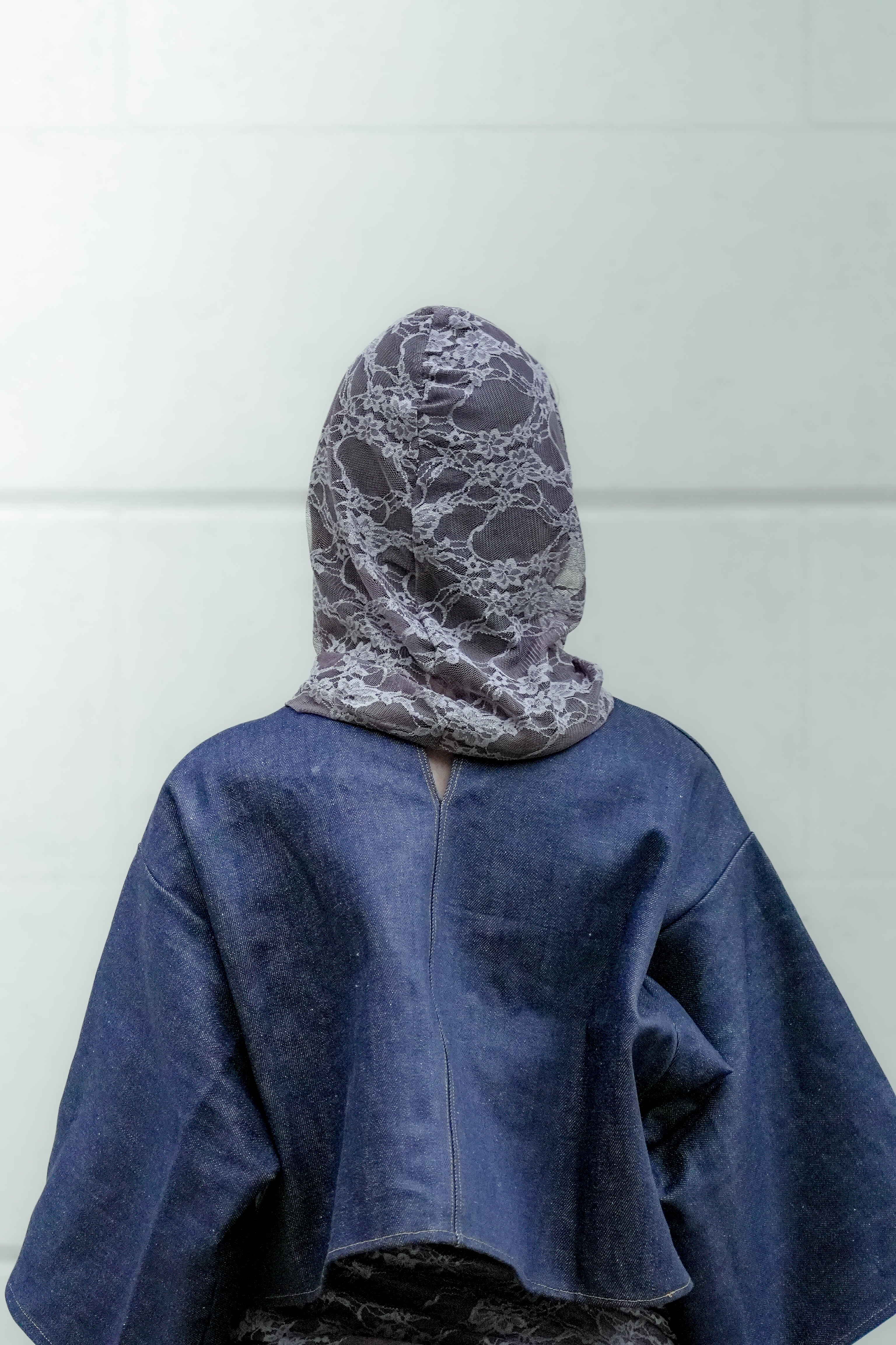 Cagoule en dentelle