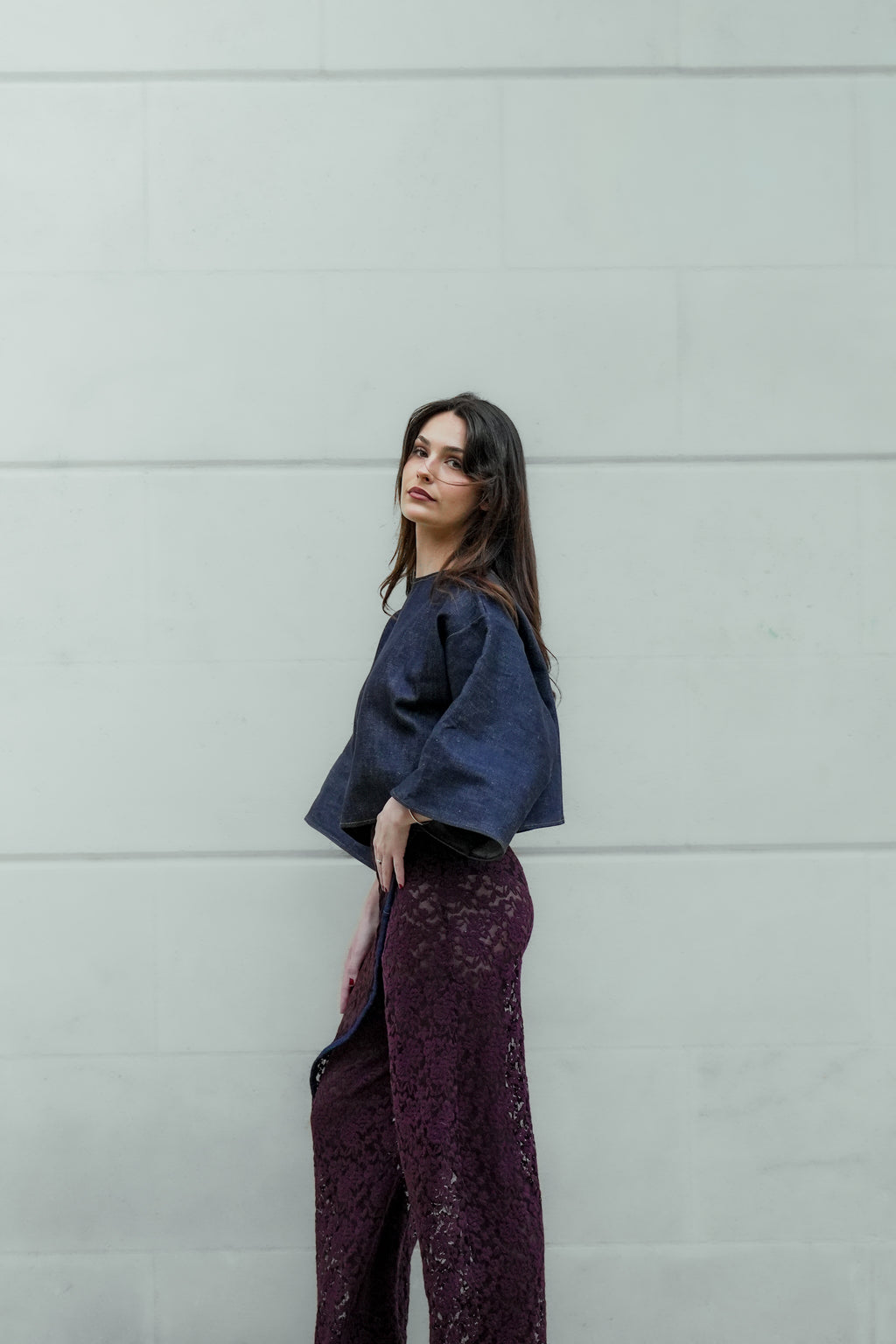 Pantalon en dentelle