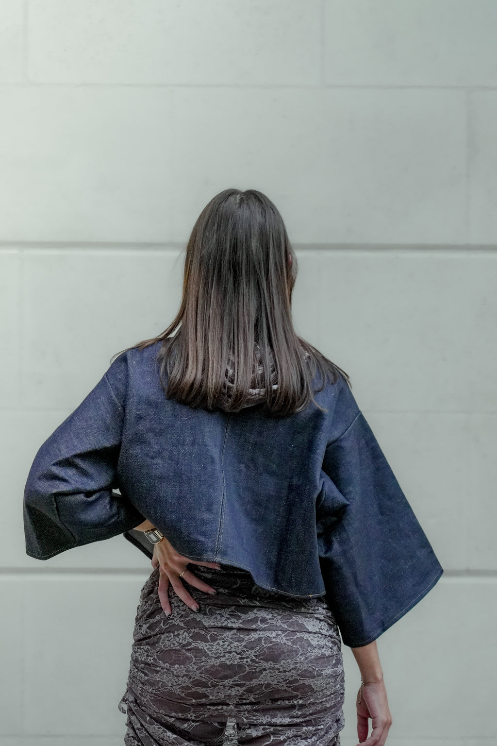 Denim crop